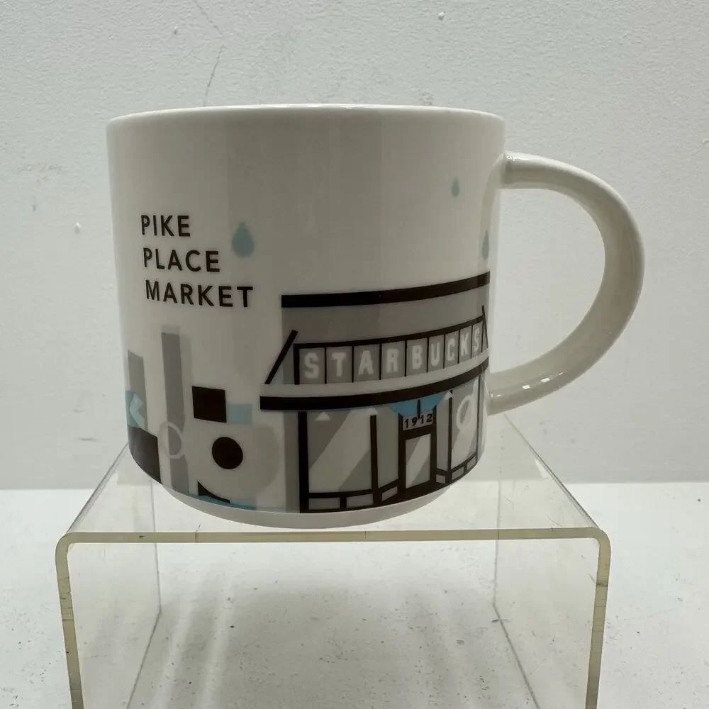 STARBUCKS PIKE PLACE MARKET YOU ARE HERE COLLECTION COFFEE MUG Seattle 2015 14oz